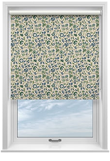 Land & Shore Esther (Blackout), Green - Twist&Fit Roller Blind
